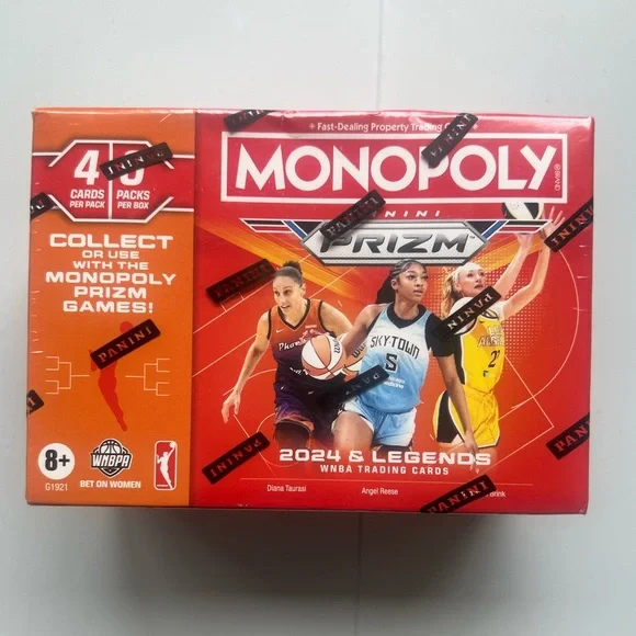 Monopoly Panini Prizm: 2024 and LegendsWNBA Trading Cards Booster Box -  threedaughtersproperties.com